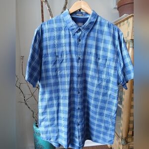 Quiksilver Blue Checkered Casual Shirt